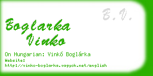 boglarka vinko business card